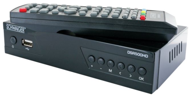 DSR500HD SAT-Receiver HDMI USB Schwarz 