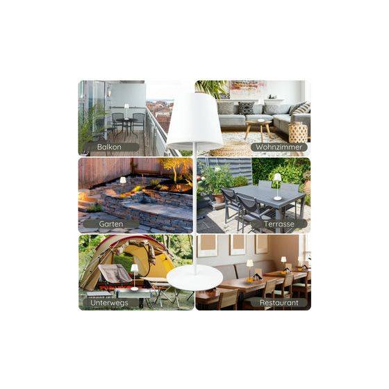 RGB Tischleuchte mit Touchsteuerung LED Warmweiß DC 