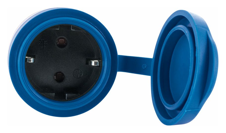 Steckdosenadapter Outdoor WiFi mit Einspeisemessfunktion  (Schwarz/Blau) 