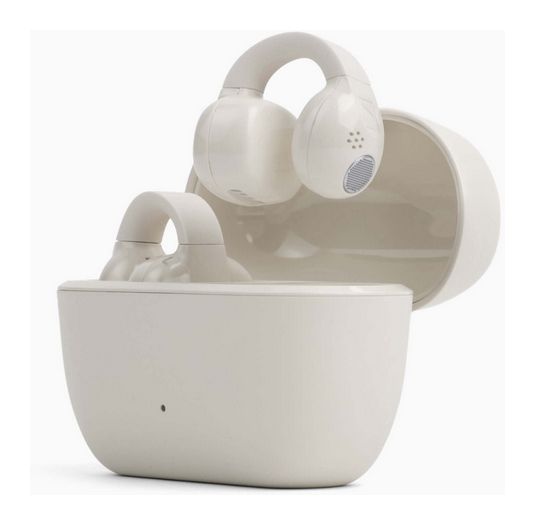 Accentum Clip In-Ear Bluetooth Kopfhörer Kabellos TWS 9 h Laufzeit IP54  (Cremefarben) 