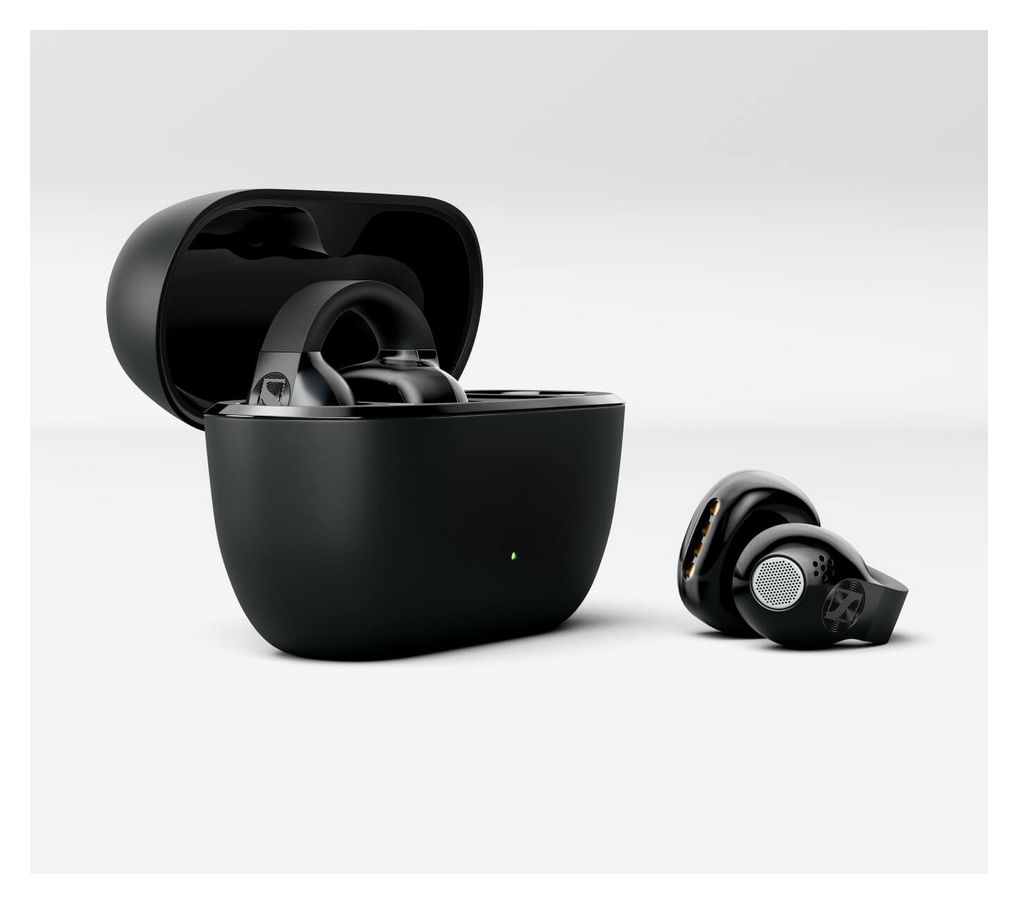 Accentum Clip In-Ear Bluetooth Kopfhörer Kabellos TWS 9 h Laufzeit IP54  (Schwarz) 