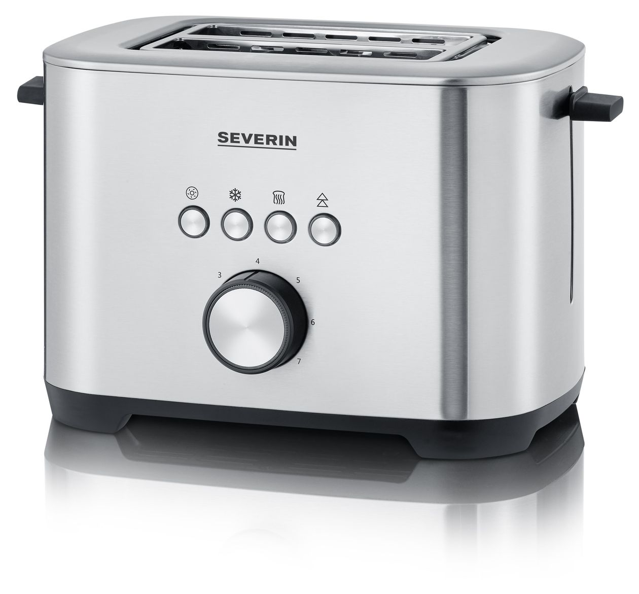 AT2620 Toaster 800 W 2 Scheibe(n) 7 Stufen  (Schwarz, Edelstahl) 