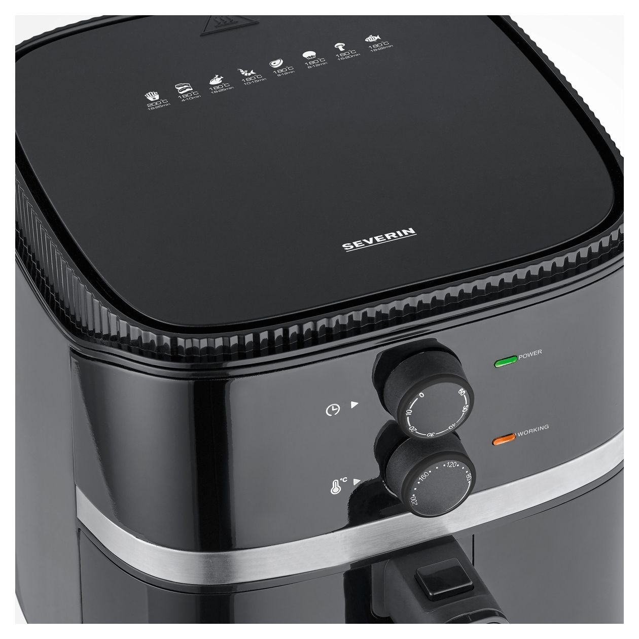 FR2452 Heißluftfritteuse 4,3 l 1500 W  (Schwarz, Silber) 