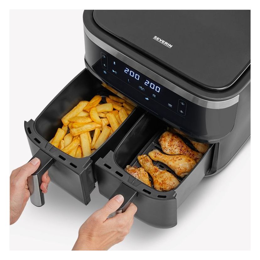 FR2463 Doppel Heißluftfritteuse 8 l 2600 W  (Schwarz) 