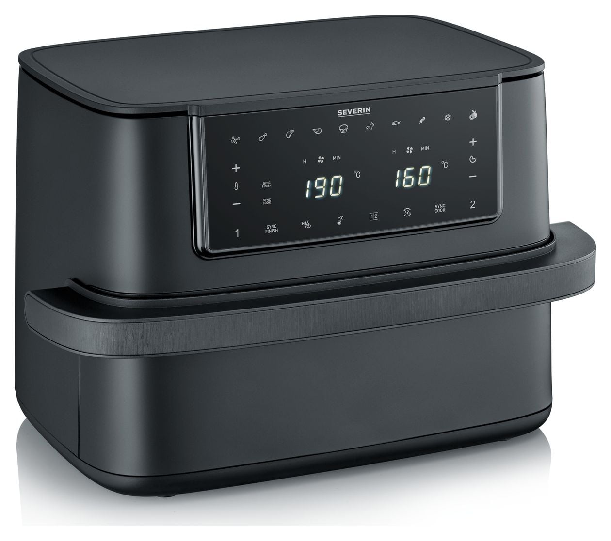 FR2490 Doppel Heißluftfritteuse 9 l 2600 W  (Schwarz) 