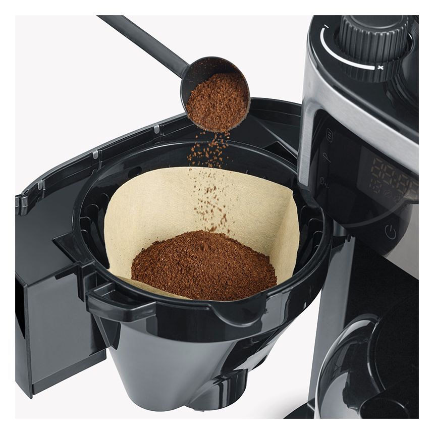 KA4814 8 Tassen Thermo Filterkaffeemaschine  (Schwarz, Edelstahl) 