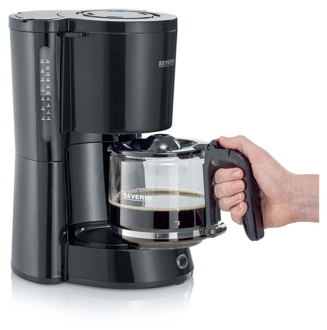 KA4815 10 Tassen Filterkaffeemaschine  (Schwarz) 