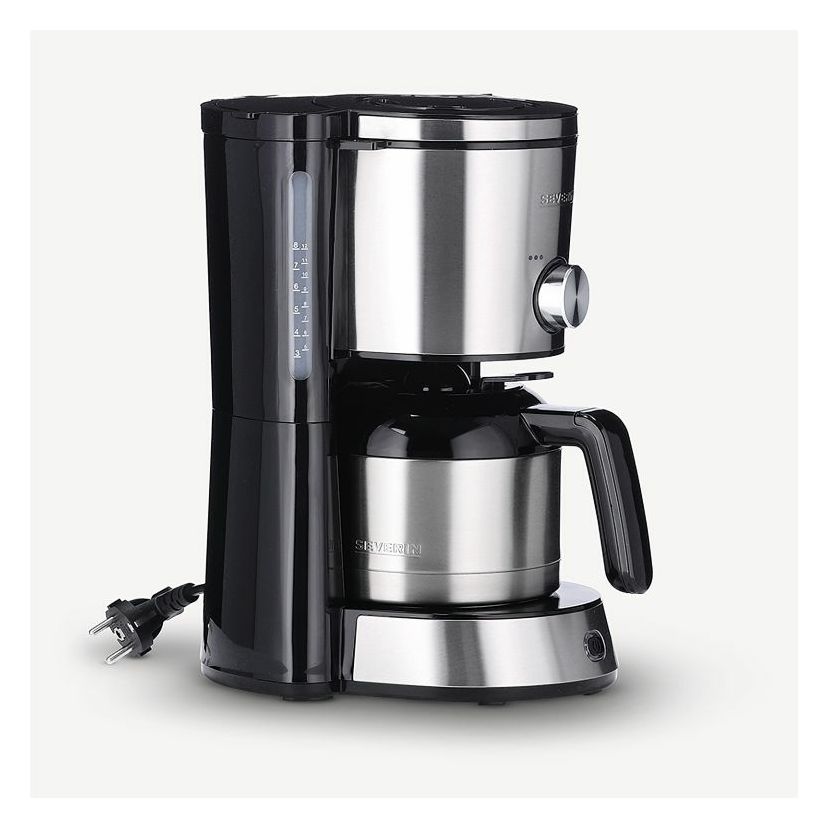 KA4845 8 Tassen Thermo Filterkaffeemaschine 1,0 l  (Schwarz, Edelstahl) 