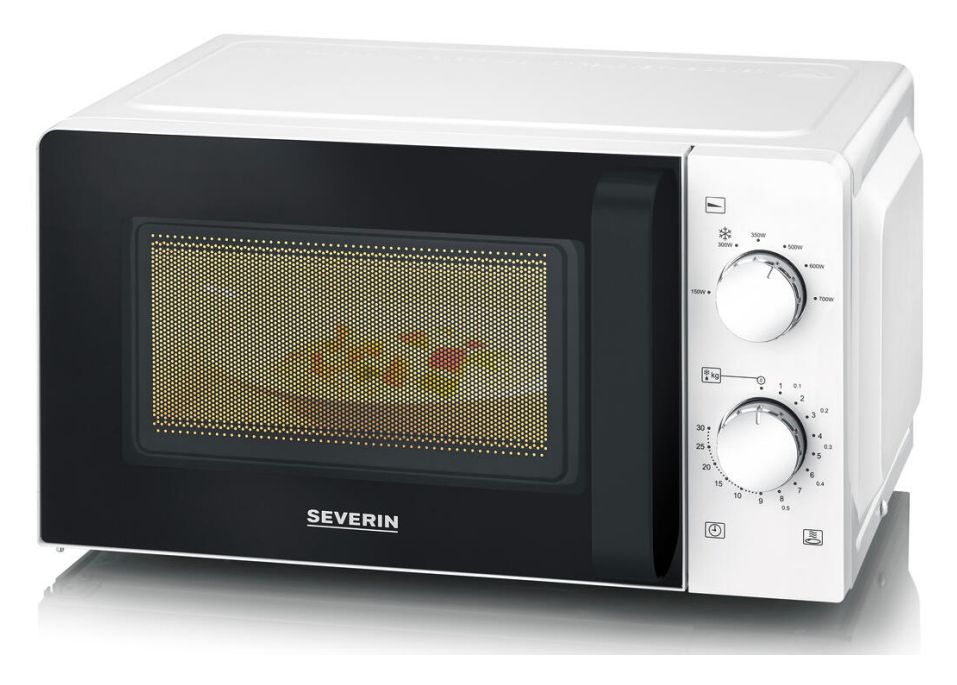 MW7570 Freistehende Mikrowelle 700 W Größe: klein 6 Stufen  (Schwarz, Weiß) 