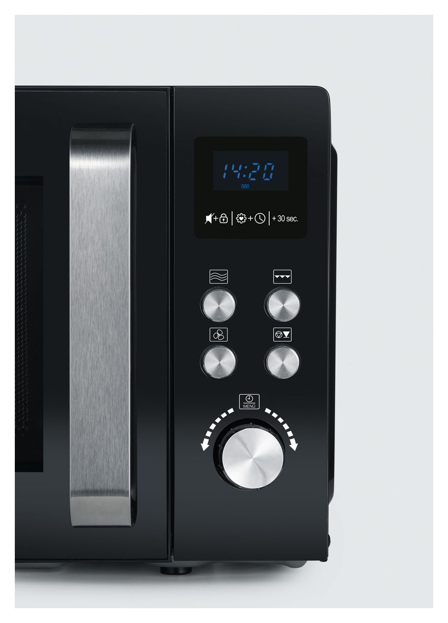 MW7752 Freistehende Mikrowelle 900 W Größe: mittel 10 Stufen Grill  (Schwarz, Edelstahl) 