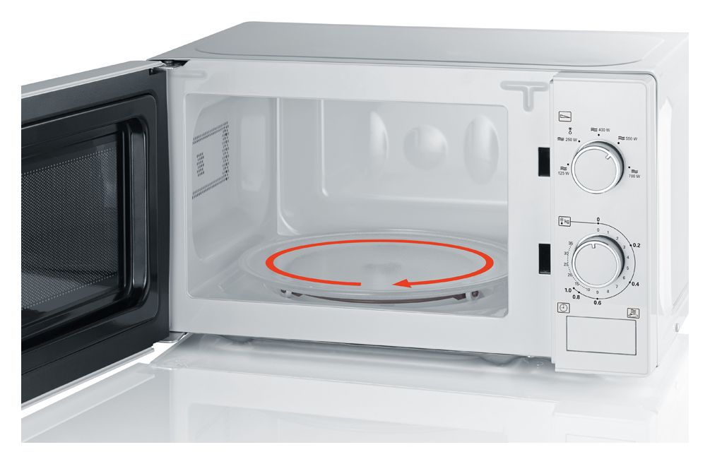 MW7770 Freistehende Mikrowelle 700 W Größe: klein 5 Stufen  (Weiß) 