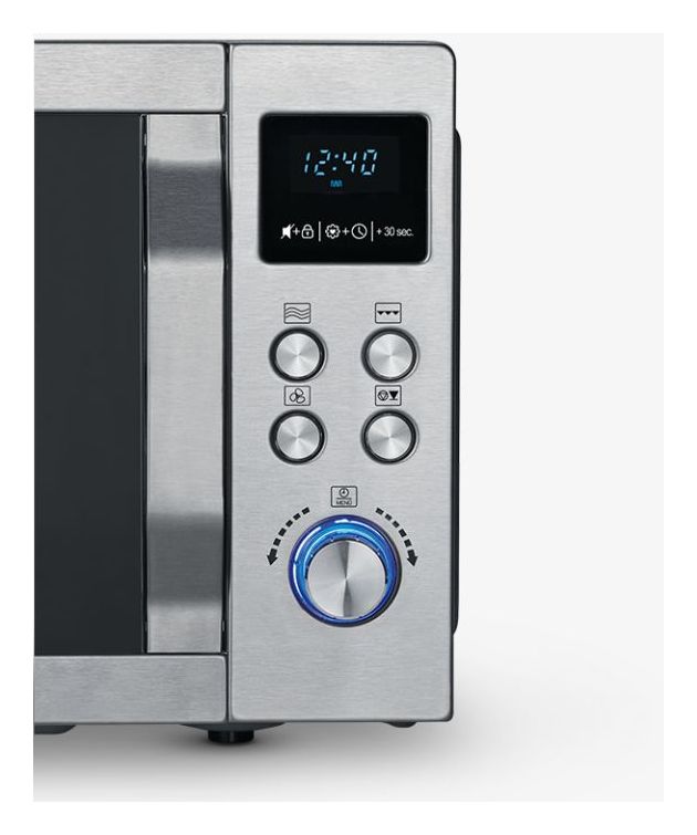 MW7774 Freistehende Mikrowelle 900 W Größe: mittel 10 Stufen Grill  (Silber) 