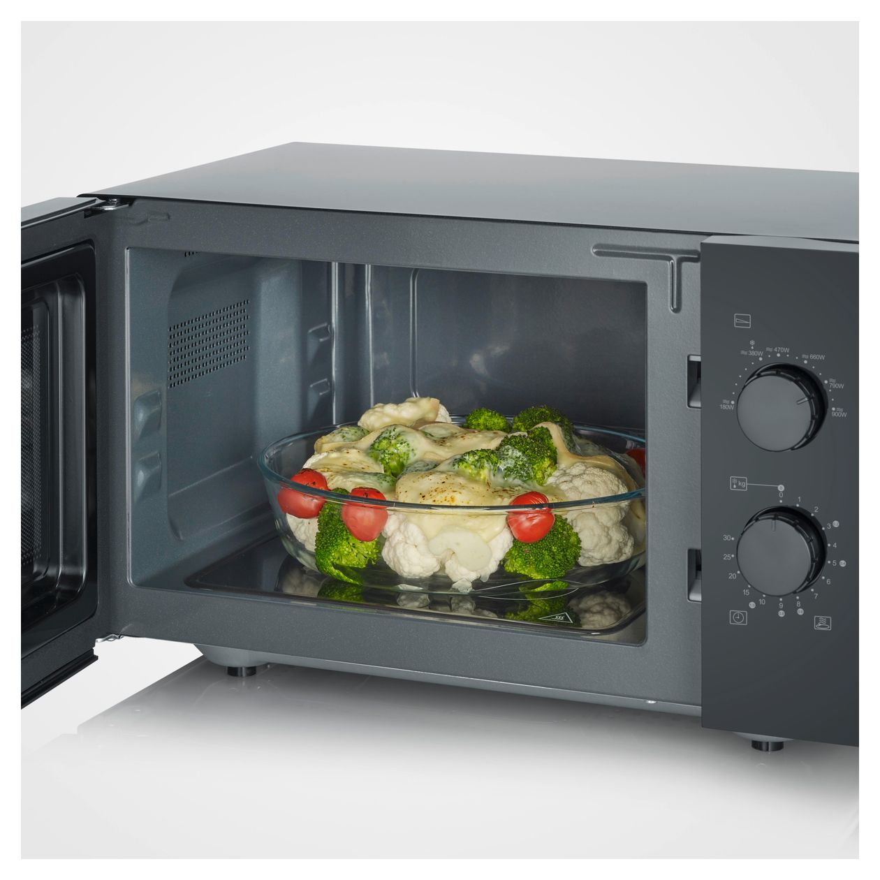 MW7789 Freistehende Mikrowelle 800 W Größe: mittel 6 Stufen  (Schwarz) 