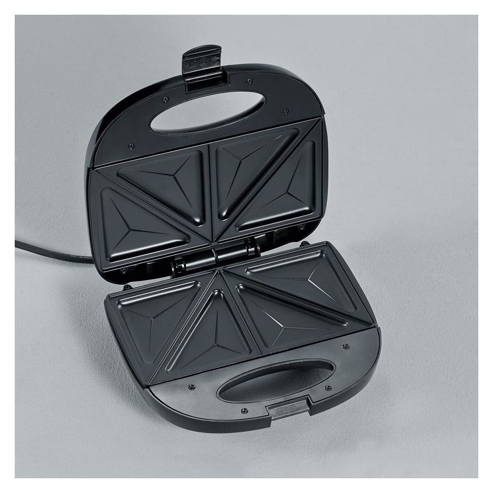SA2969 Sandwichmaker 600 W für 4 Sandwiches  (Schwarz, Edelstahl) 