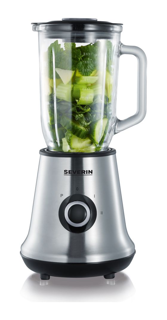 SM3734 1 l Standmixer 2 Geschwindigkeiten 500 W  (Schwarz, Edelstahl) 