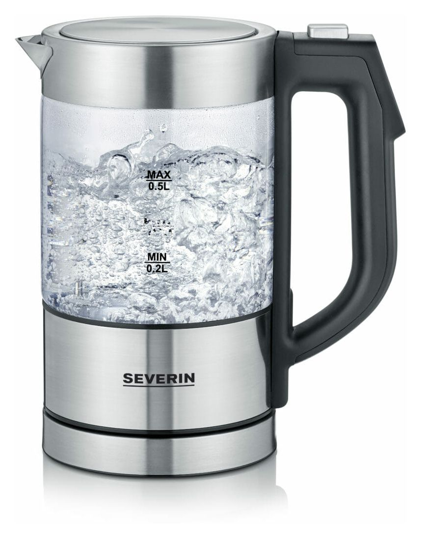 WK3458 0,5 l Wasserkocher 1100 W (Schwarz, Transparent) 
