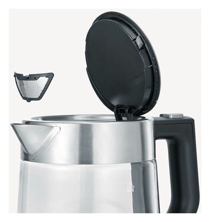 WK3468 1,0 l Wasserkocher 2200 W (Schwarz, Edelstahl, Transparent) 