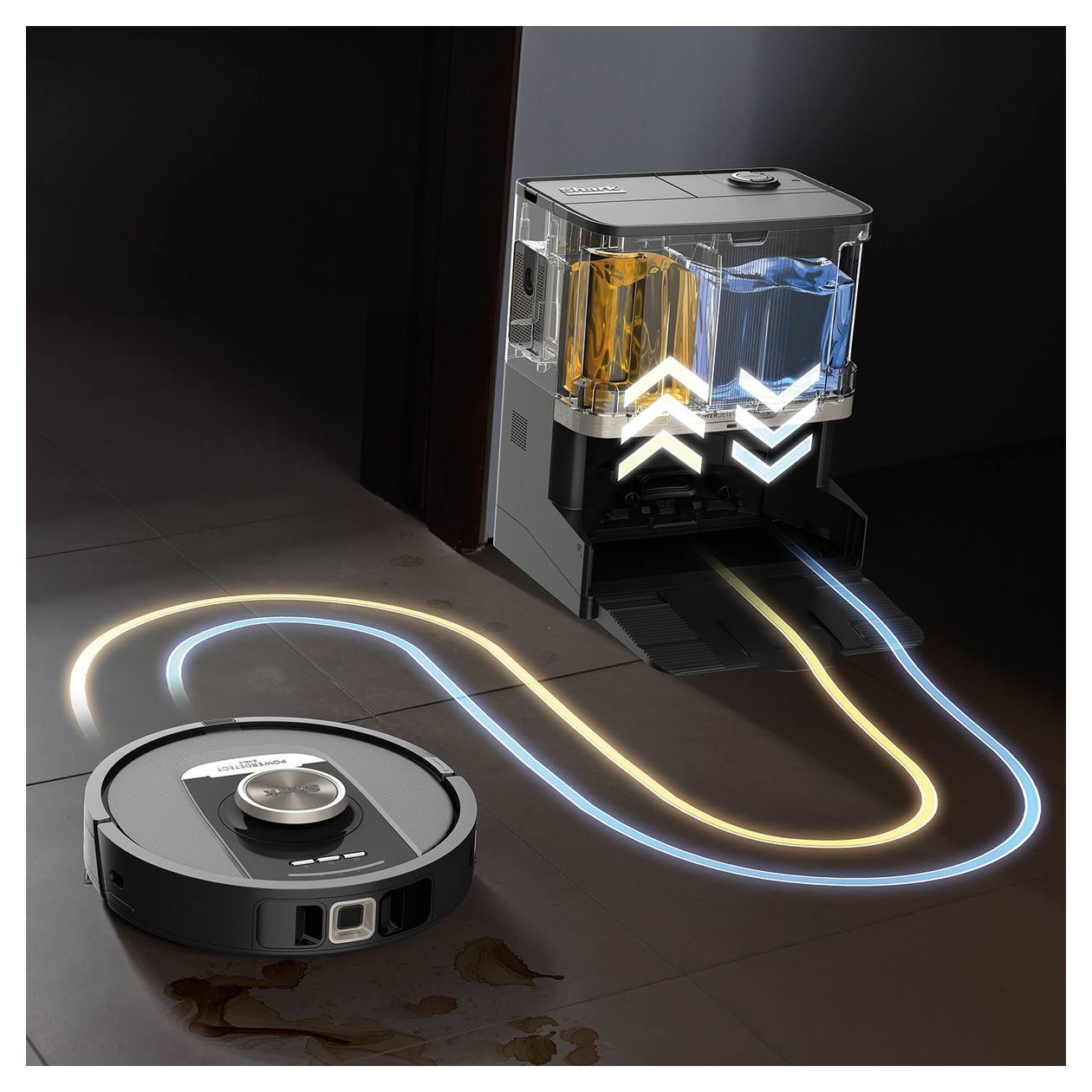 RV2800ZEEU PowerDetect NeverTouch Pro Saugroboter nass/trocken 110 min Akku  (Schwarz, Steinfarbe) 