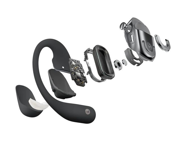 OpenFit 2+ Open-Ear Bluetooth Kopfhörer kabellos 11 h Laufzeit IP55  (Schwarz) 