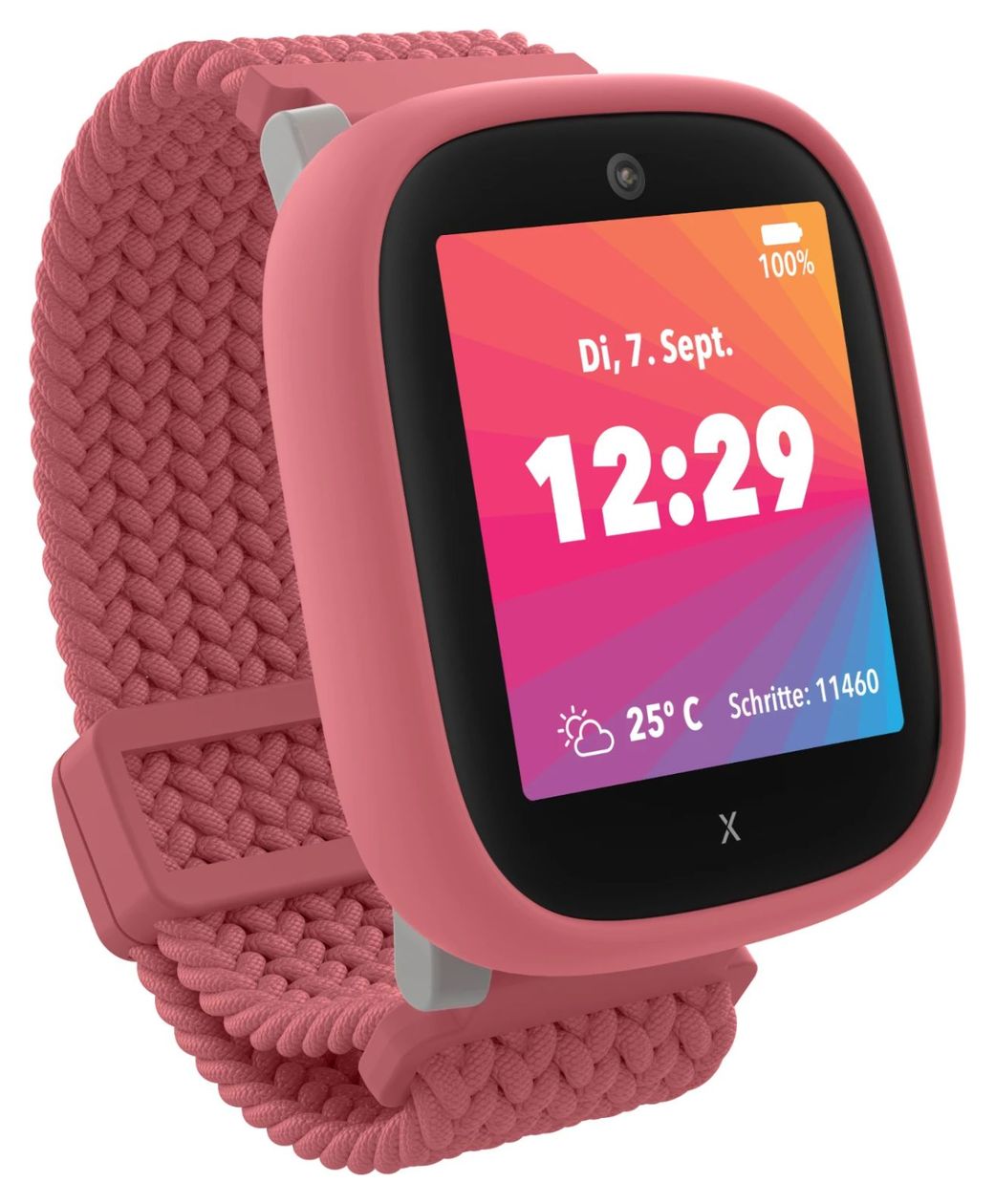 X6Play Digital  Smartwatch Rechteckig IP68 4G  (Schwarz, Pink) 