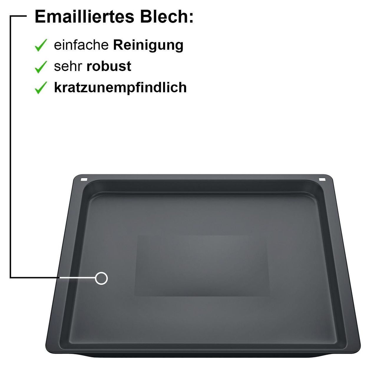 Z12CB10A0 Backblech, 30 x 455 x 375 mm spülmaschinengeeignet 
