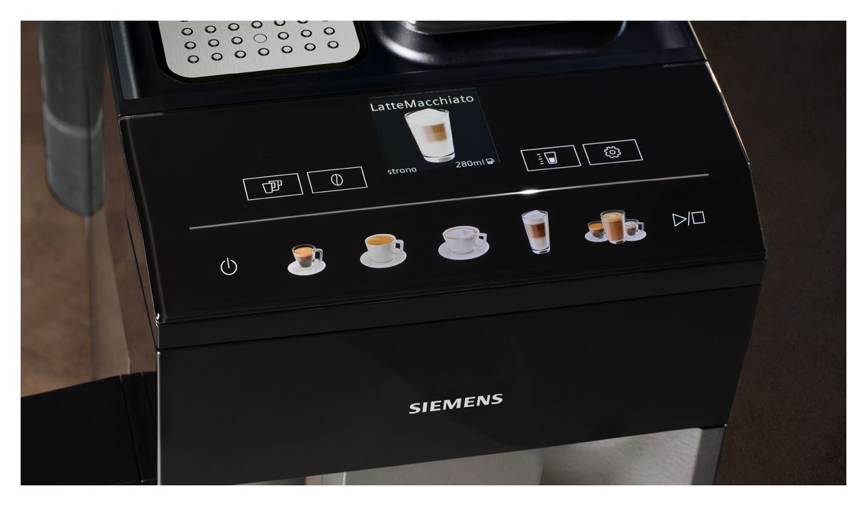 EQ500 TQ517D03 Kaffeevollautomat 15 bar 1,9 l 270 g  (Schwarz, Edelstahl) 