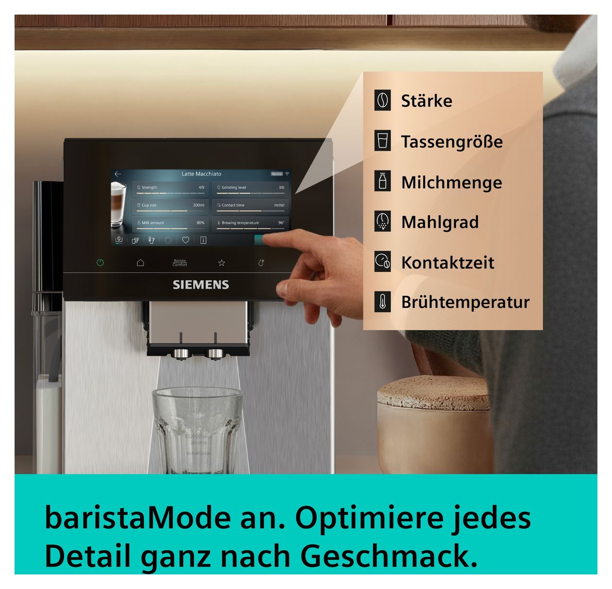 EQ900 plus TQ927FZ3 iAroma Kaffeevollautomat 19 bar 2,3 l 270 g (stainless steel) 