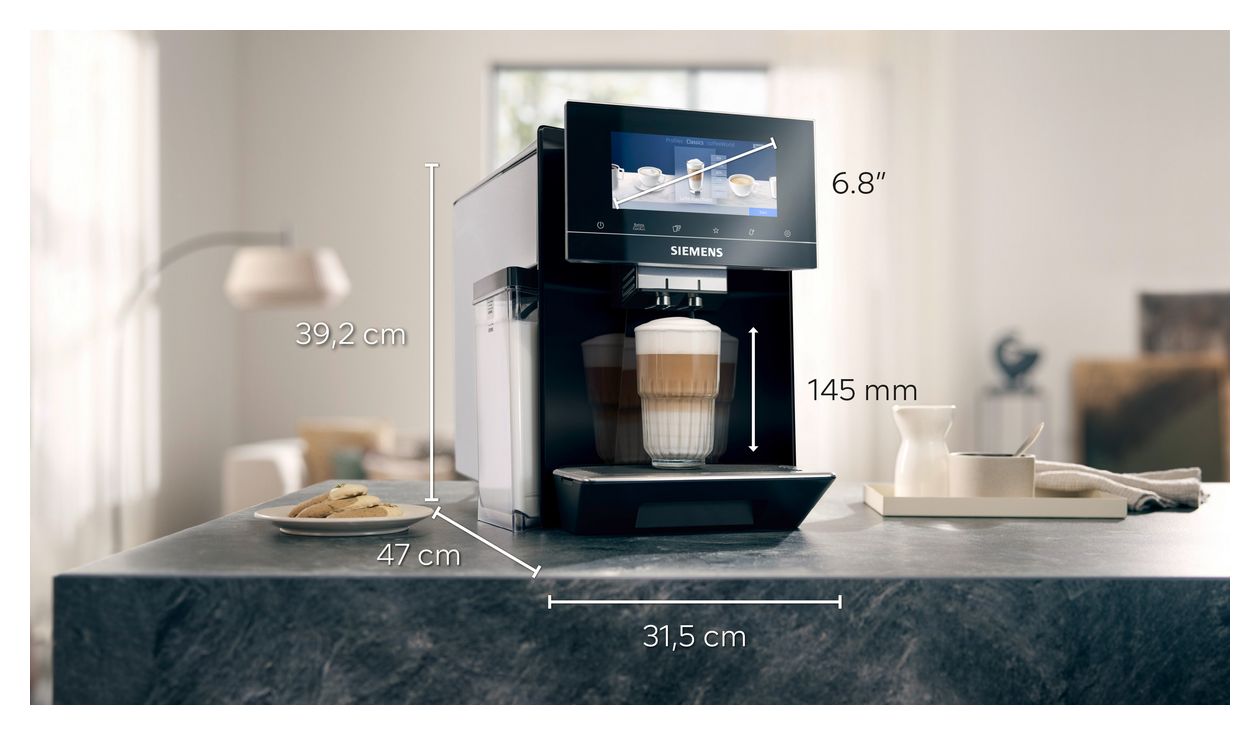 EQ900 TQ905DF9 Kaffeevollautomat 19 bar 2,3 l 375 g AutoClean  (Edelstahl) 