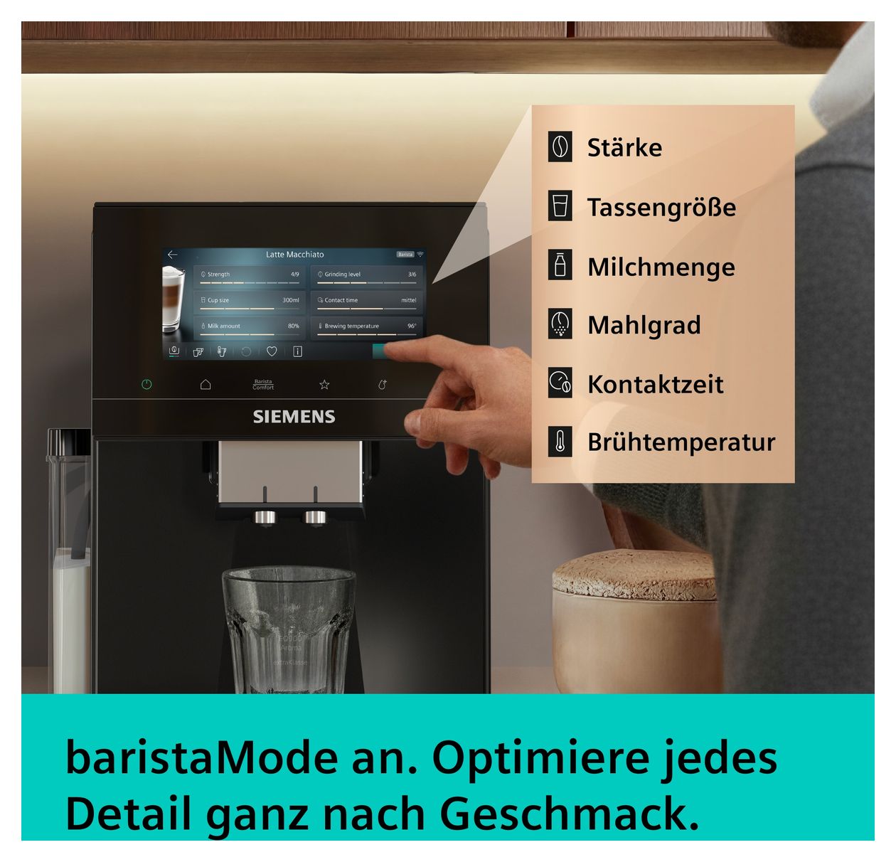 EQ900 TQ925EF9 iAroma Kaffeevollautomat 2,3 l 375 g  (Schwarz, Edelstahl) 