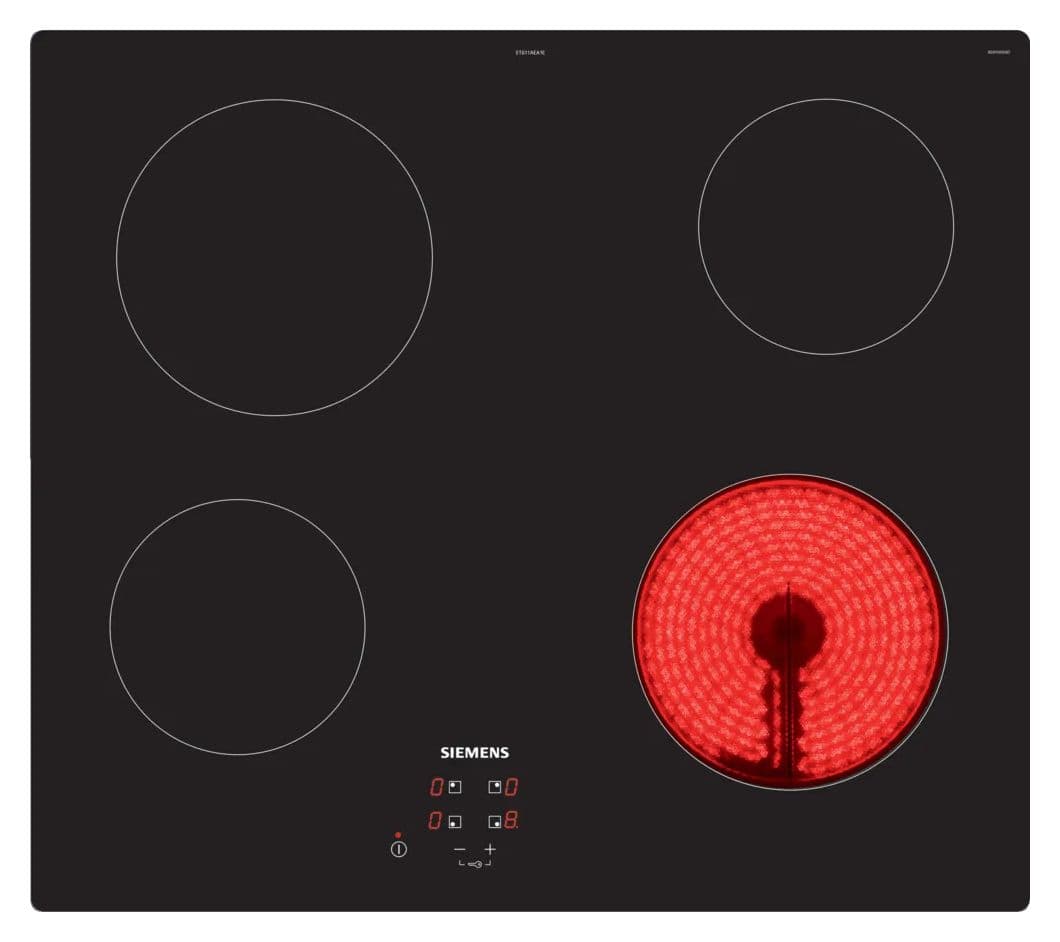 EQPOWER03K (HB010FBA1 + ET611AEA1E) Backofen-Set normal mit autarkem 60 cm Glaskeramikkochfeld Kochfeld 