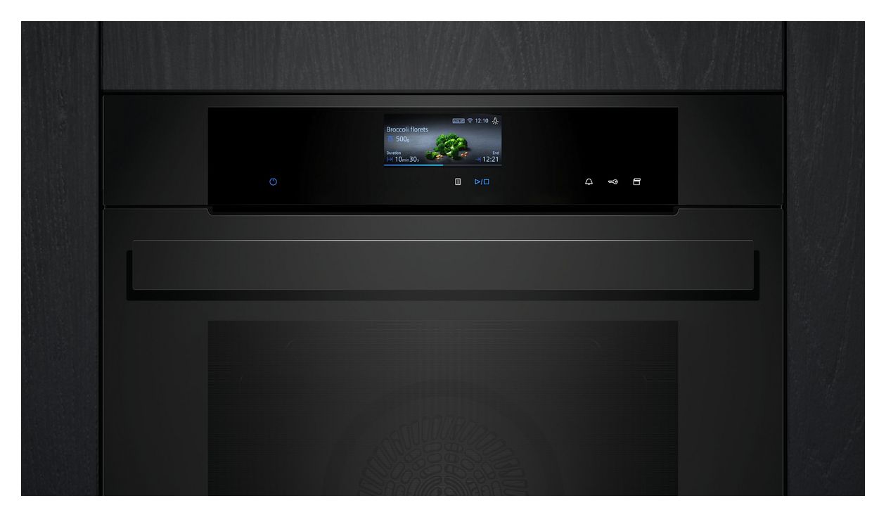 iQ700 HS936GCM1 Einbaubackofen groß Dampfgaren AutoClean (Schwarz) 