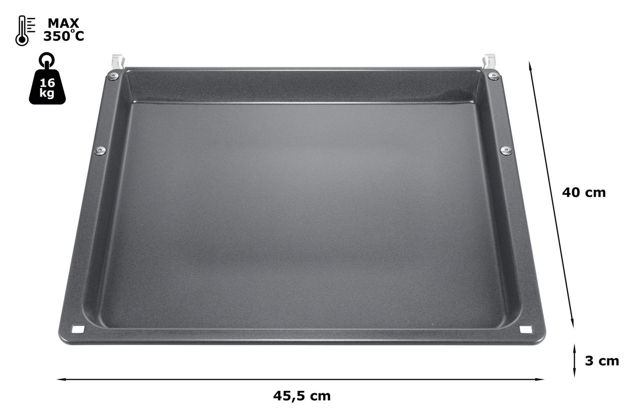 HZ541000 Backblech 30 x 455 x 400 mm spülmaschinengeeignet 
