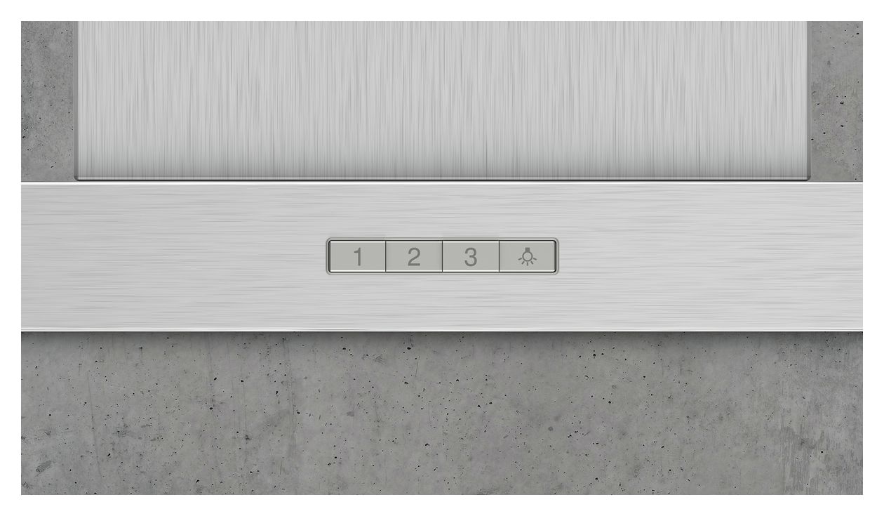iQ100 LC64BBC50 Abluft Dunstabzugshaube/Esse Wand 60 cm (Edelstahl) 