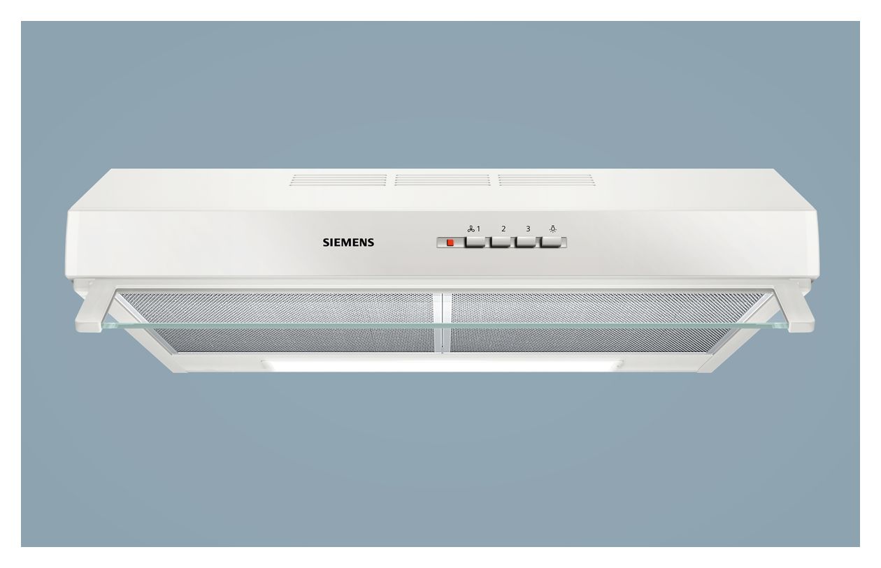 iQ100 LU63LCC20 Abluft/Umluft Dunstabzugshaube/Esse Unterbau 60 cm (Weiß) 