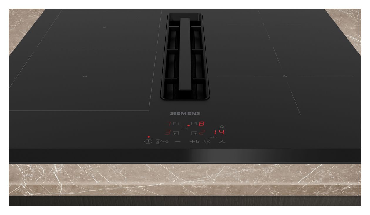 iQ300 ED651BS16E autarkes 60 cm Induktionskochfeld 4 Kochzonen mit integriertem Dunstabzug 