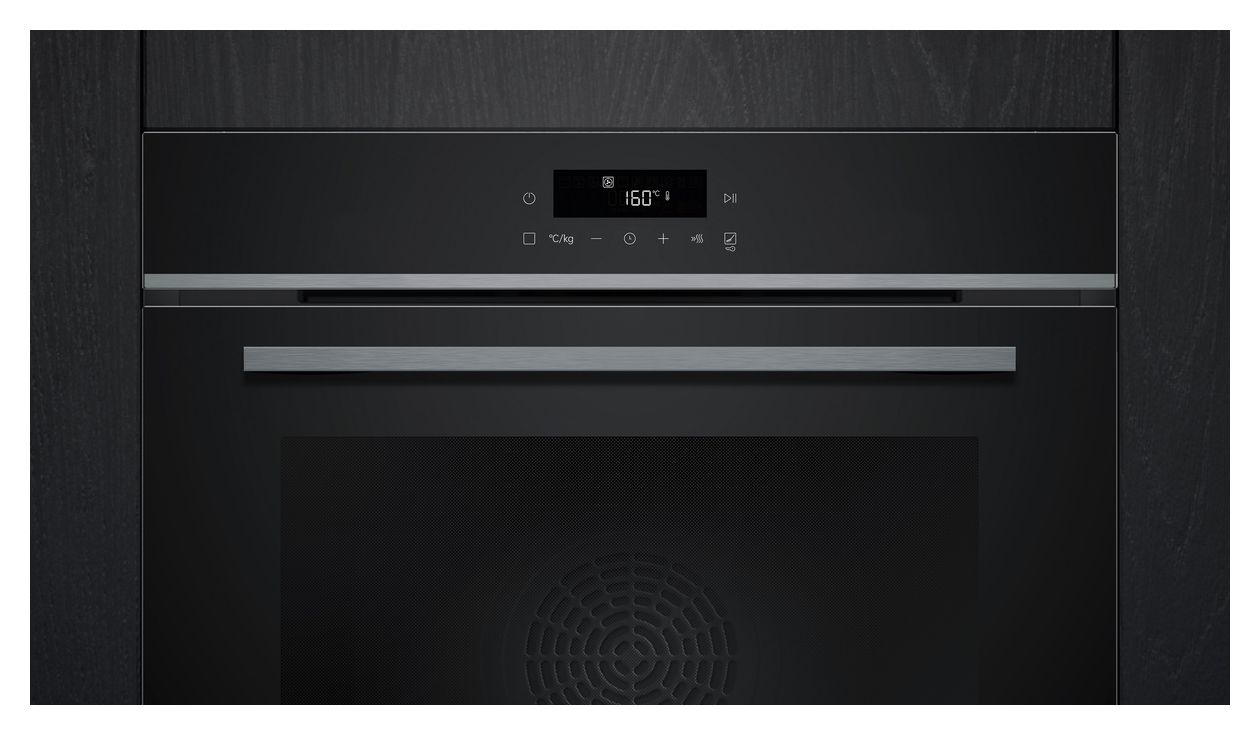 iQ300 HB472G0B3 Einbaubackofen groß AutoClean (Schwarz/Edelstahl) 