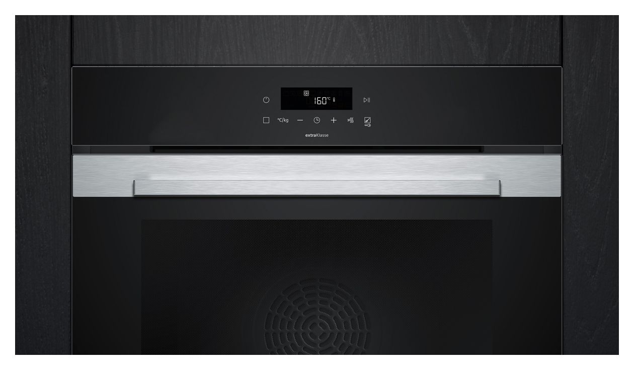 iQ300 HQ372G0S3 Einbaubackofen groß Dampfgaren AutoClean 