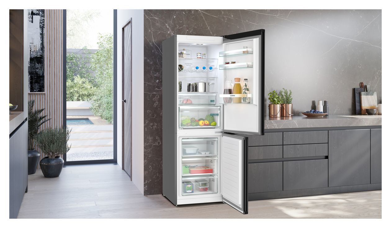 iQ300 KG36NXXBF 218 l / 103 l Kühl-Gefrierkombi freistehend 127 kWh Jahr  (Edelstahl) 