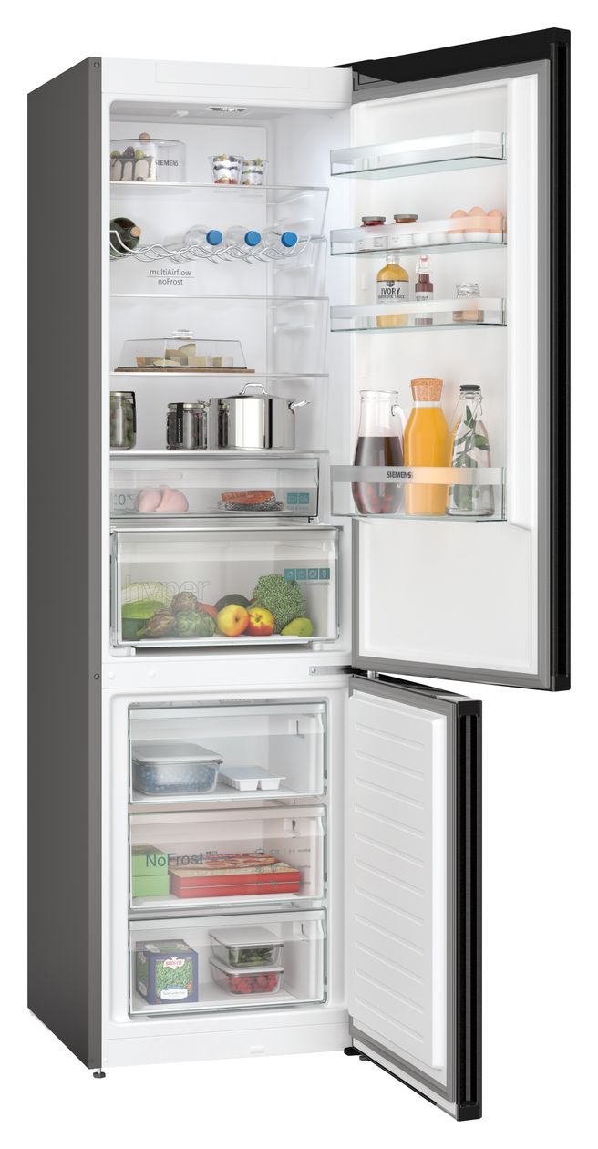 iQ300 KG39NXXBF 260 l / 103 l Kühl-Gefrierkombi freistehend NoFrost 129 kWh Jahr  (Edelstahl) 