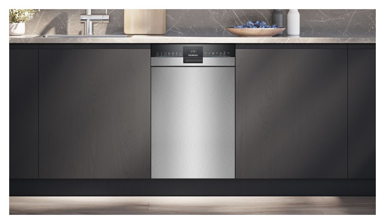 iQ300 SR43ES25ME 45 cm Geschirrspüler unterbaufähig Leise 10 Maßgedecke aquaStop Funktion Wärmetauscher 