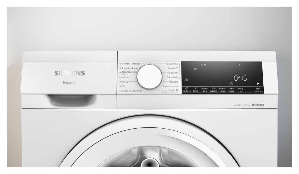 iQ300 WN34A141 9 kg 5 kg Waschtrockner 1400 U/min 
