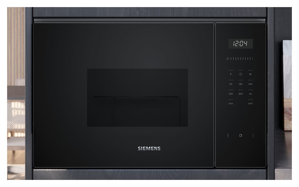 iQ500 BF525LMB1 Einbau-Mikrowelle 800 W Größe: klein 5 Stufen (Schwarz) 