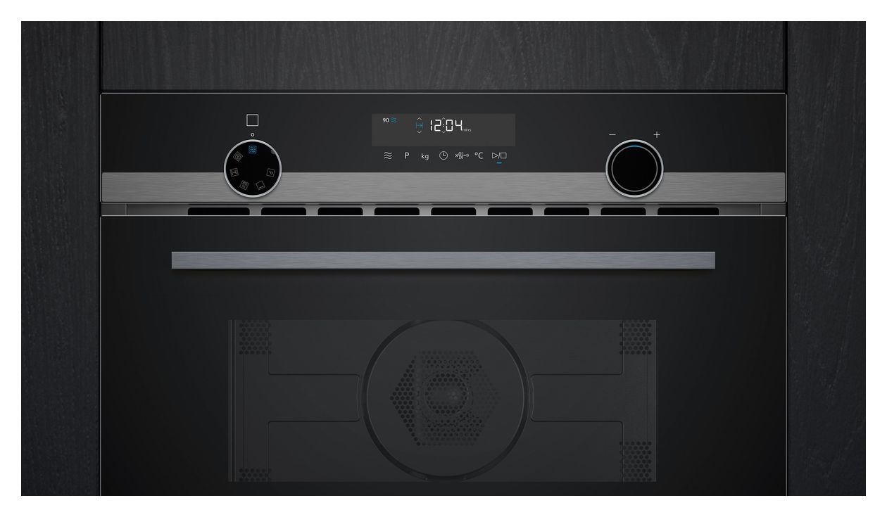 iQ500 CM485AGB1 Einbau-Mikrowelle 900 W Größe: maxi 5 Stufen Grill (Schwarz) 