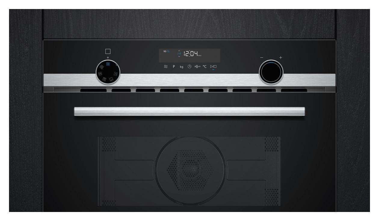 iQ500 CM585AGS1 Einbaubackofen kompakt AutoClean Mikrowelle 