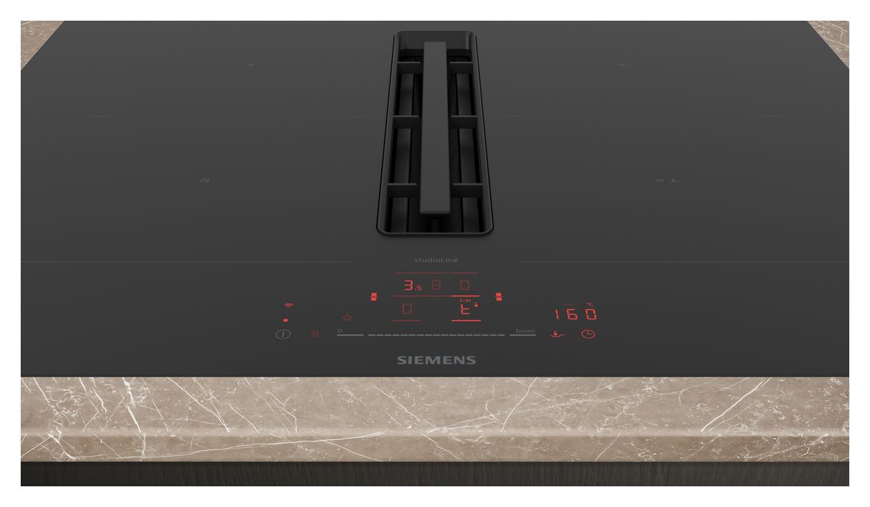 iQ500 ED707HQ26E autarkes 70 cm Induktionskochfeld 4 Kochzonen mit integriertem Dunstabzug 