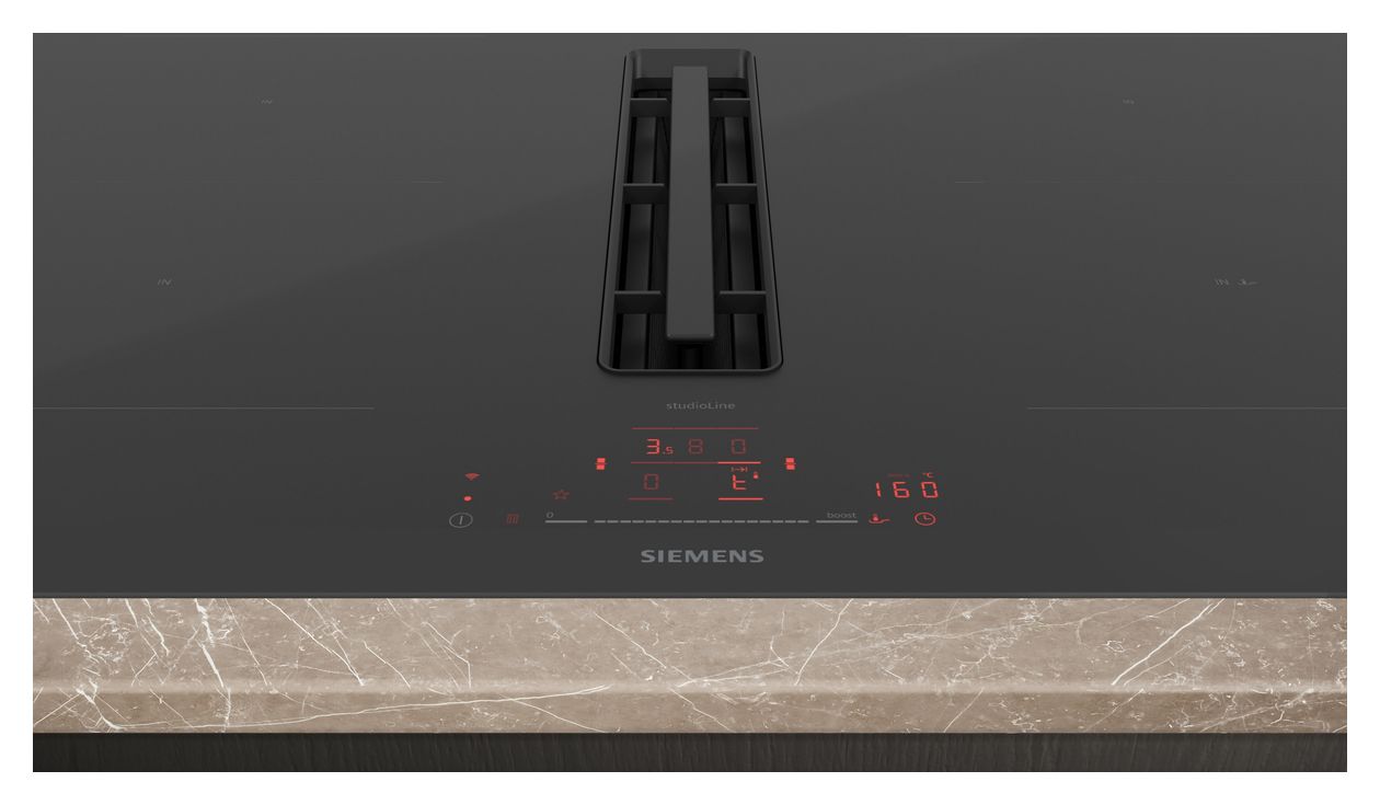 iQ500 ED870HQ26E autarkes 80 cm Induktionskochfeld 4 Kochzonen mit integriertem Dunstabzug 