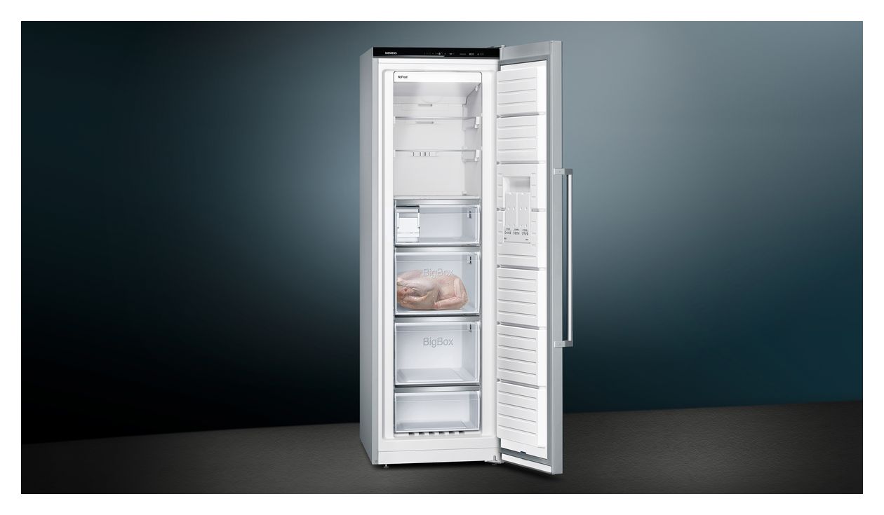 iQ500 GS36NAIDP 242 l Gefrierschrank 183 kWh Jahr NoFrost  (Edelstahl) 