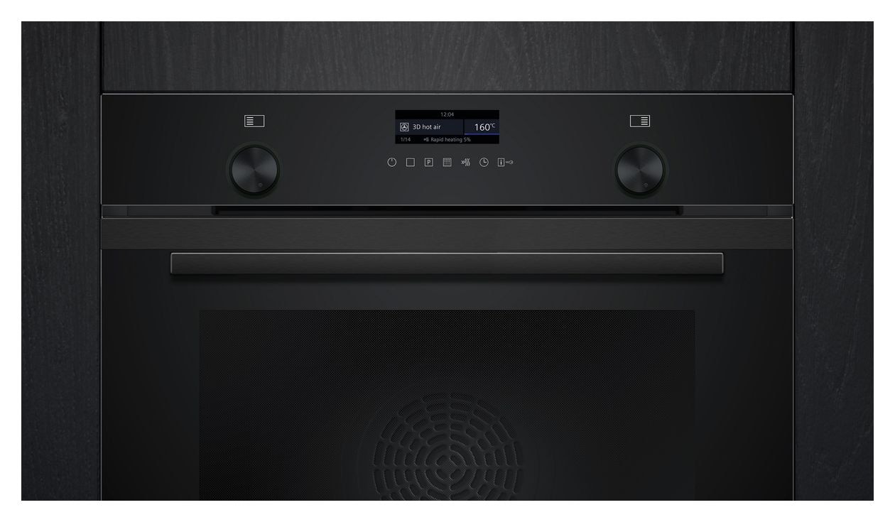 iQ500 HB279GBB3 Einbaubackofen groß AutoClean (Schwarz) 