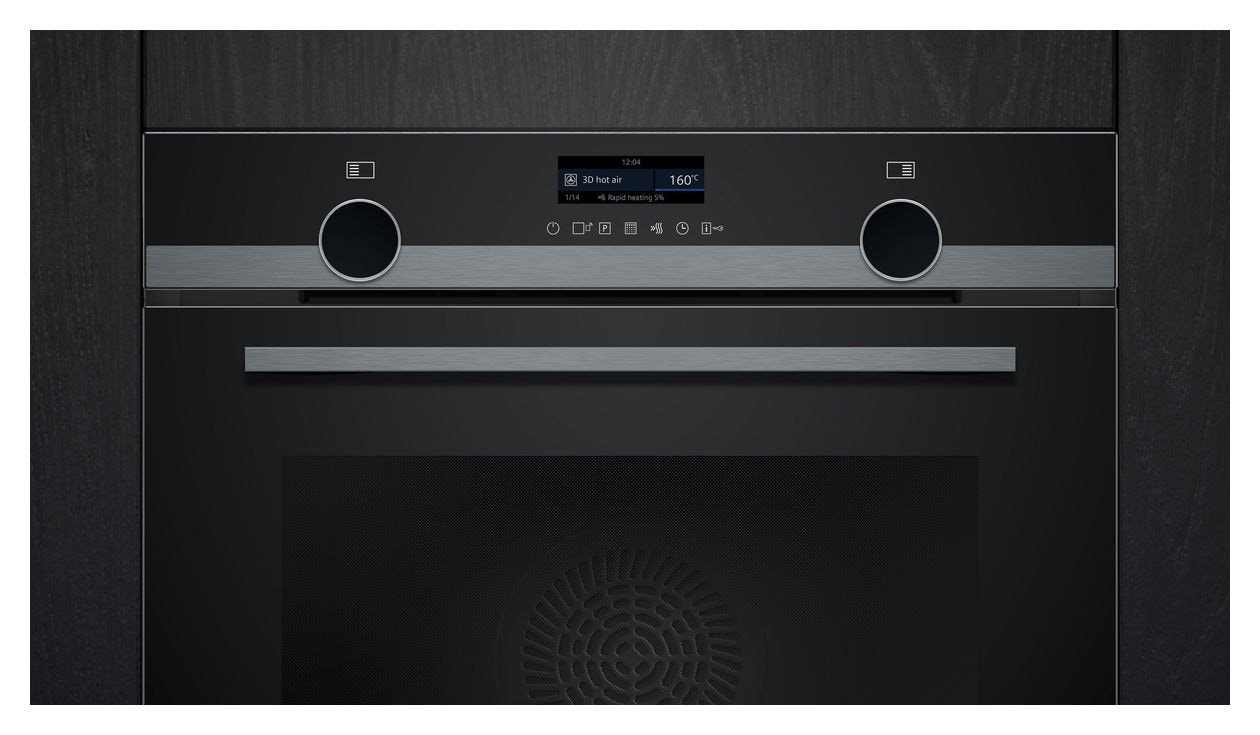 iQ500 HB479G5A7F Einbaubackofen groß AutoClean (Schwarz/Edelstahl) 