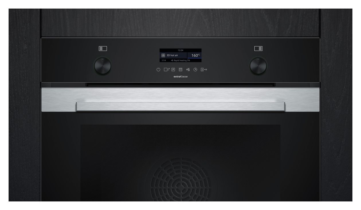 iQ500 HQ379G6S7 Einbaubackofen groß Dampfgaren AutoClean 